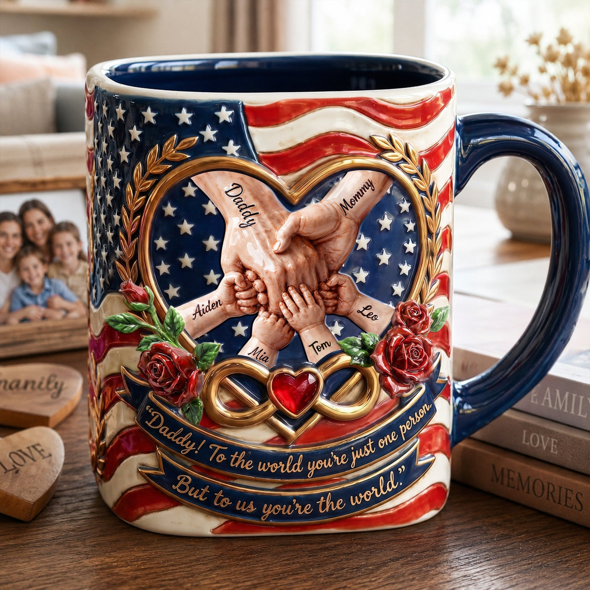 Infinity Love Accent Mug - Personalized Gifts For Family 03palu230526