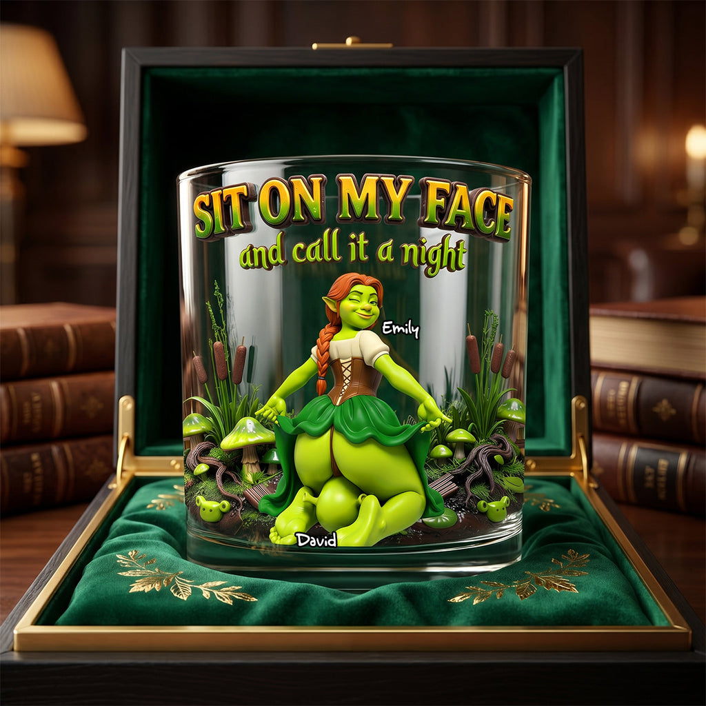 Naughty Couple Round Glass - Personalized Gifts For Couple 03todh220626