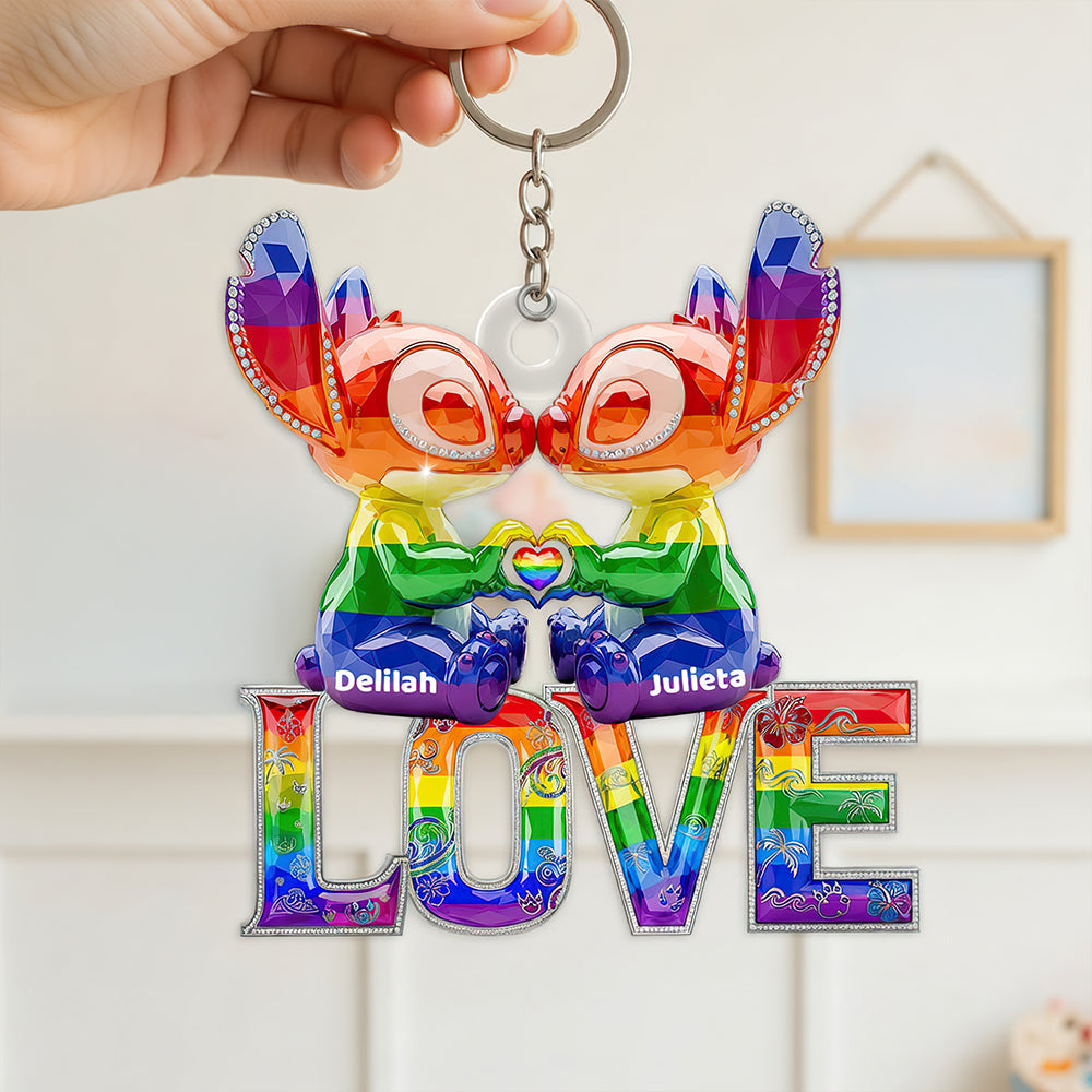 Lgbt Experiment Couple Keychain Personalized Gifts For Couple 031ohdt230525
