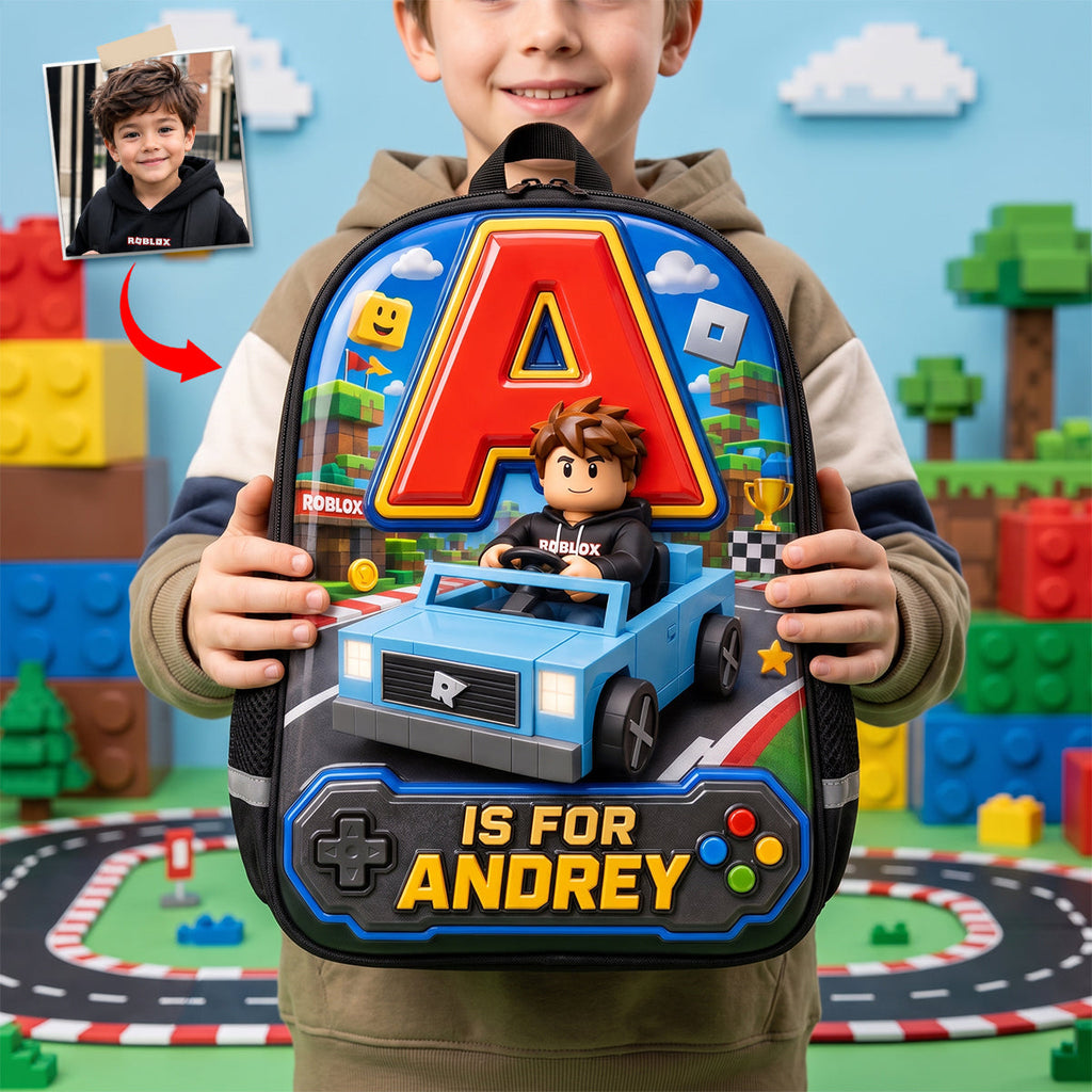 Racing To Back To School Day Shool Bag - Custom Photo Gifts For Kids 05qhdh080726