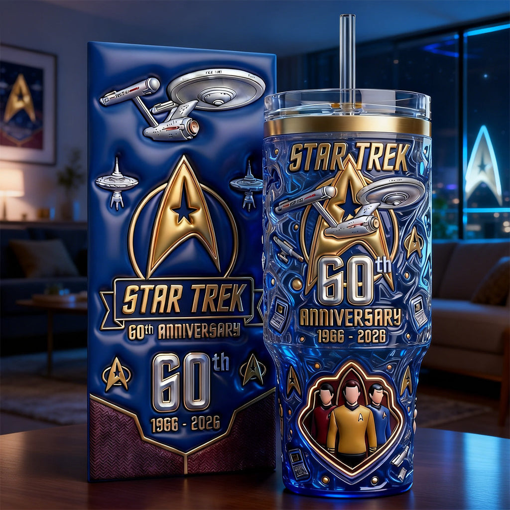 60th Anniversary Space Journey Tumbler - Personalized Anniversary Gifts 02TGMG060326