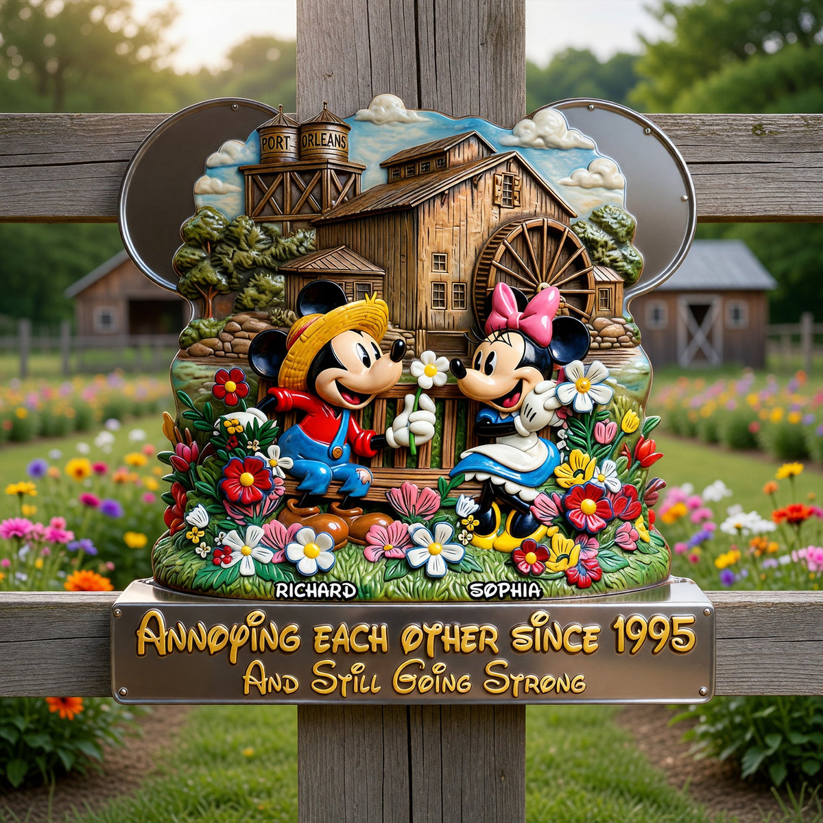Lively Countryside Life Metal Sign, Personalized Gifts For Couple 02qhqn230626