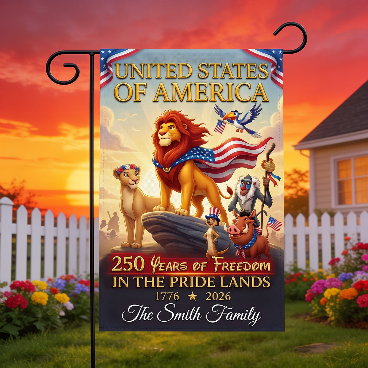 Proud Kingdom Garden Flag, Personalized Gifts For Patriots 03qhqn170626