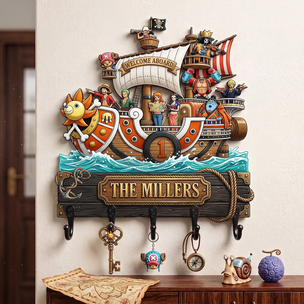 Sea Adventure Acrylic Key Hanger - Personalized Gifts For Family 03HATA160726