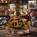 100 Years Of Route 66 Custom Photo Round Glass - Personalized Gifts For Biker 04natn080626