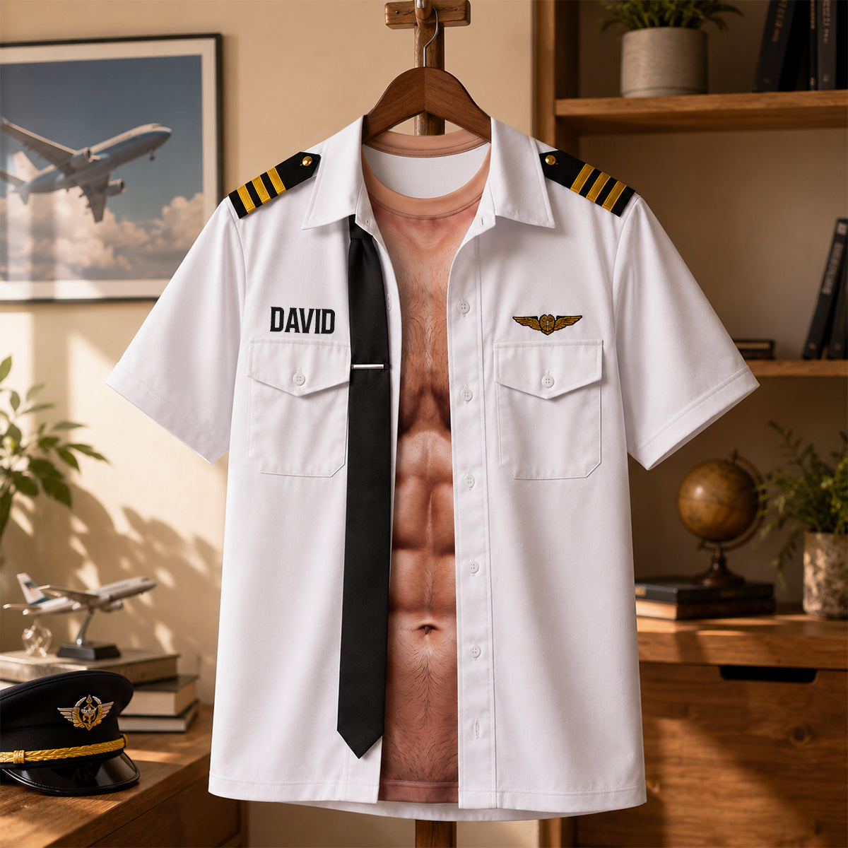 No Gym, Just Pilot Shirt - Personalized Gifts 01hudh170726