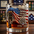 The Patriot Legend Glass Mug - Personalized Gifts For Dad 05HUTN190526