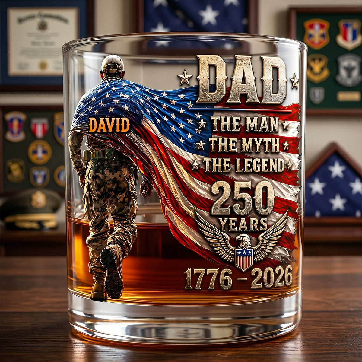 The Patriot Legend Glass Mug - Personalized Gifts For Dad 05HUTN190526