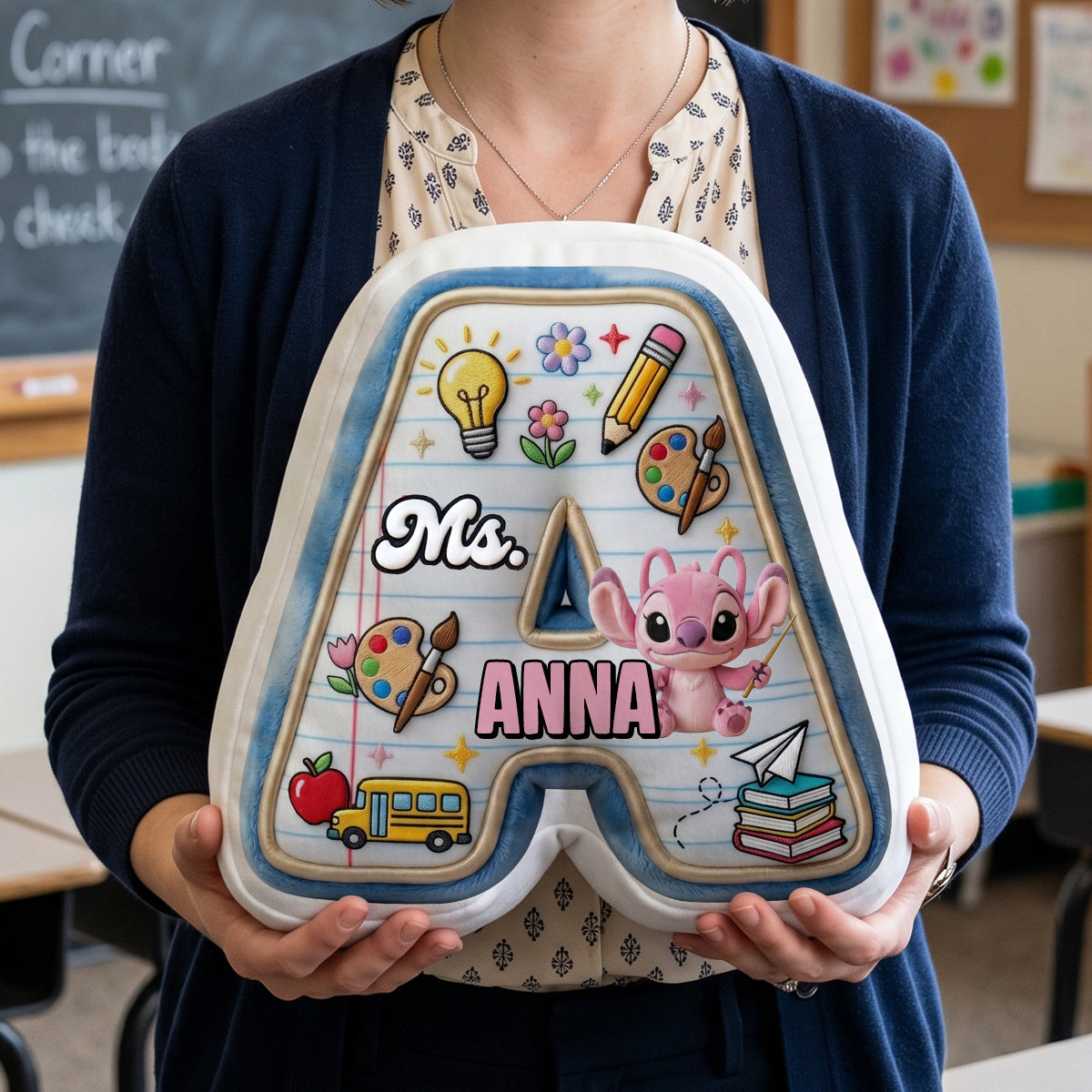 Classroom Letter Custom Pillow  - Personalized Gifts For Teacher 01PATN170626