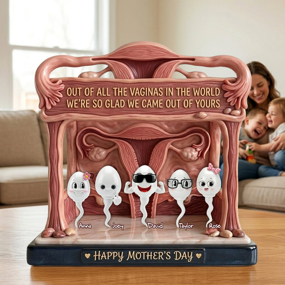Funny Rude Mom Acrylic Plaque - Personalized Gift For Mom 05OHLU010426