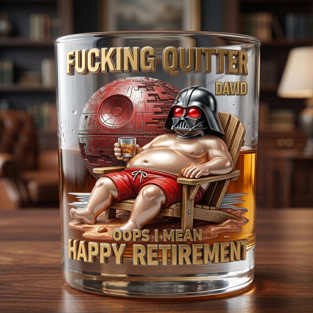 Retirement Mode Activated Round Glass - Gift for Retirees 01hutn080626