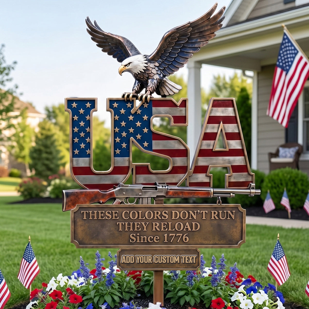 2nd Amendment Metal Sign, Personalized Gifts For Patriots 01qhtn300526