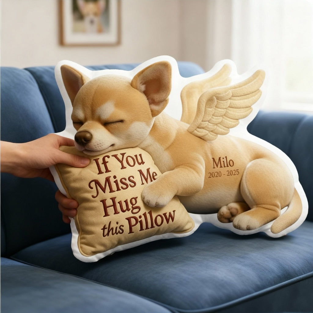 Dog Memorial Custom Shaped Pillow - Custom Photo Gifts For Dog Lover 04TGLU300626