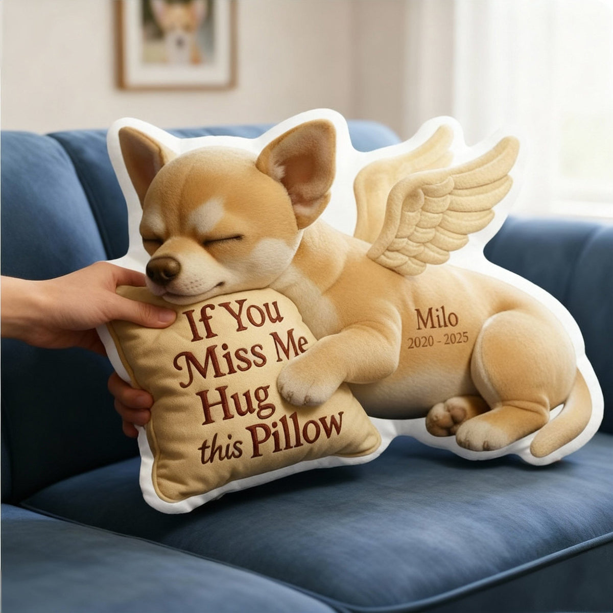 Dog Memorial Custom Shaped Pillow - Custom Photo Gifts For Dog Lover 04TGLU300626