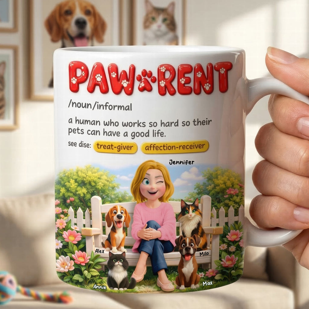 Dog & Cat Mom Coffee Mug - Personalized Gifts For Mothers 03toqn130326