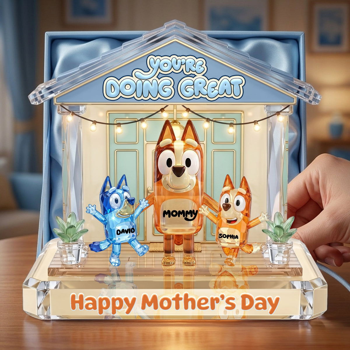 Happy Mother's Day Acrylic Light Box - Personalized Gifts For Mother 03nalu150426