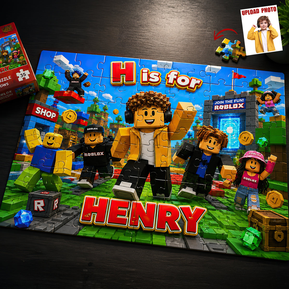 Gaming Adventure Jigsaw Puzzle - Custom Photo Gifts For Kids 02nadt130726