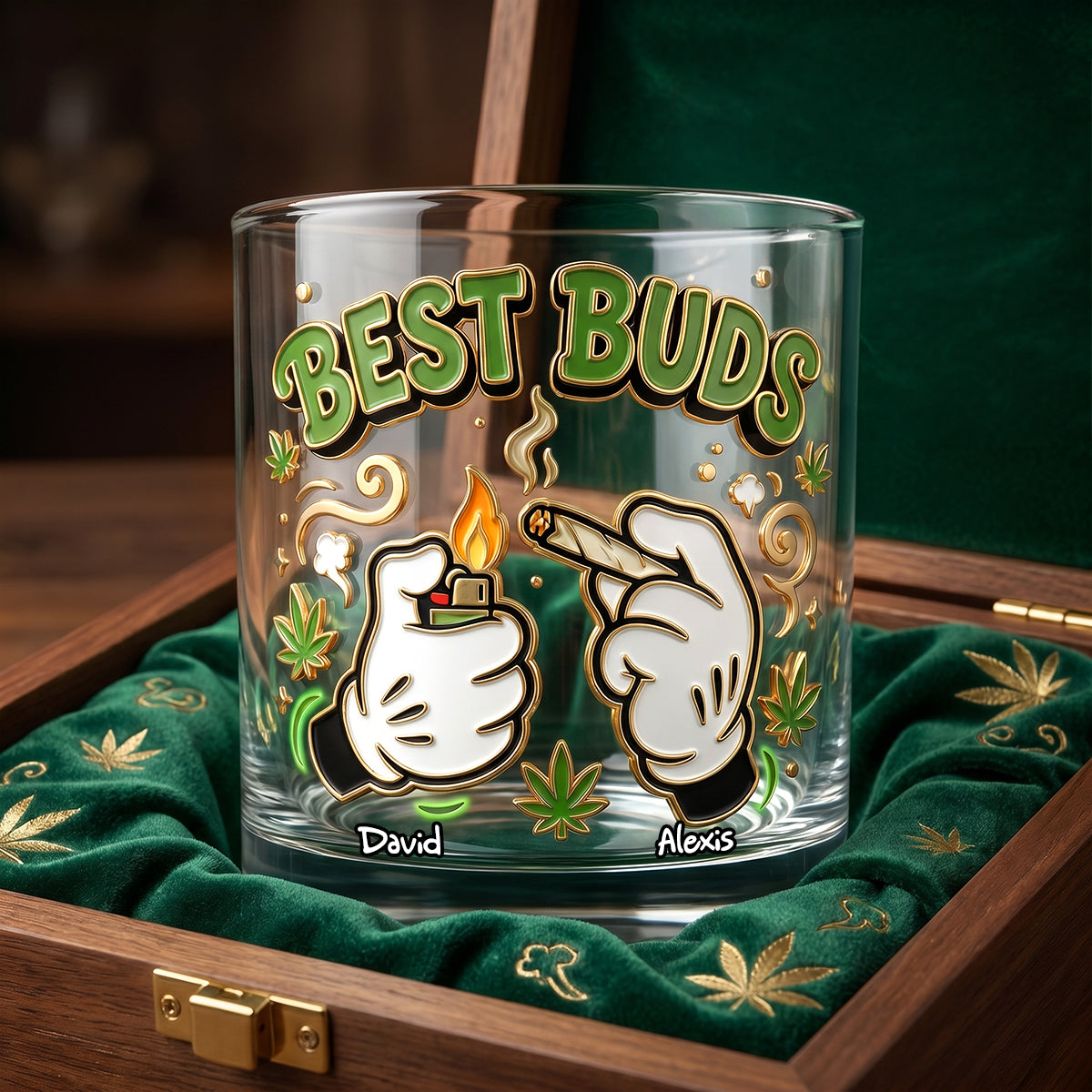 Weed Friend Drinking Glass - Personalized Gifts For Friends 05nadh060626