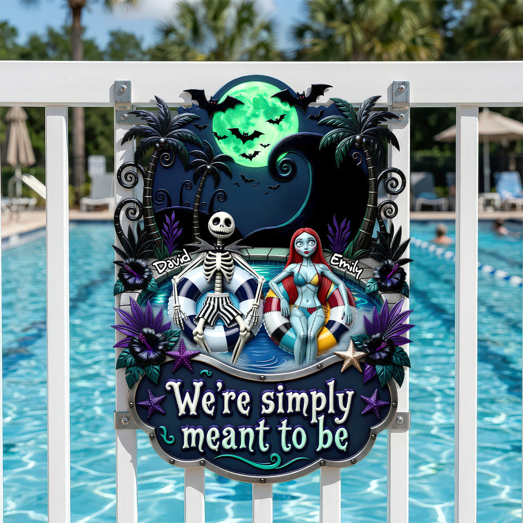 Cute Couple Metal Sign - Personalized Gifts For Couple 04TODH190626