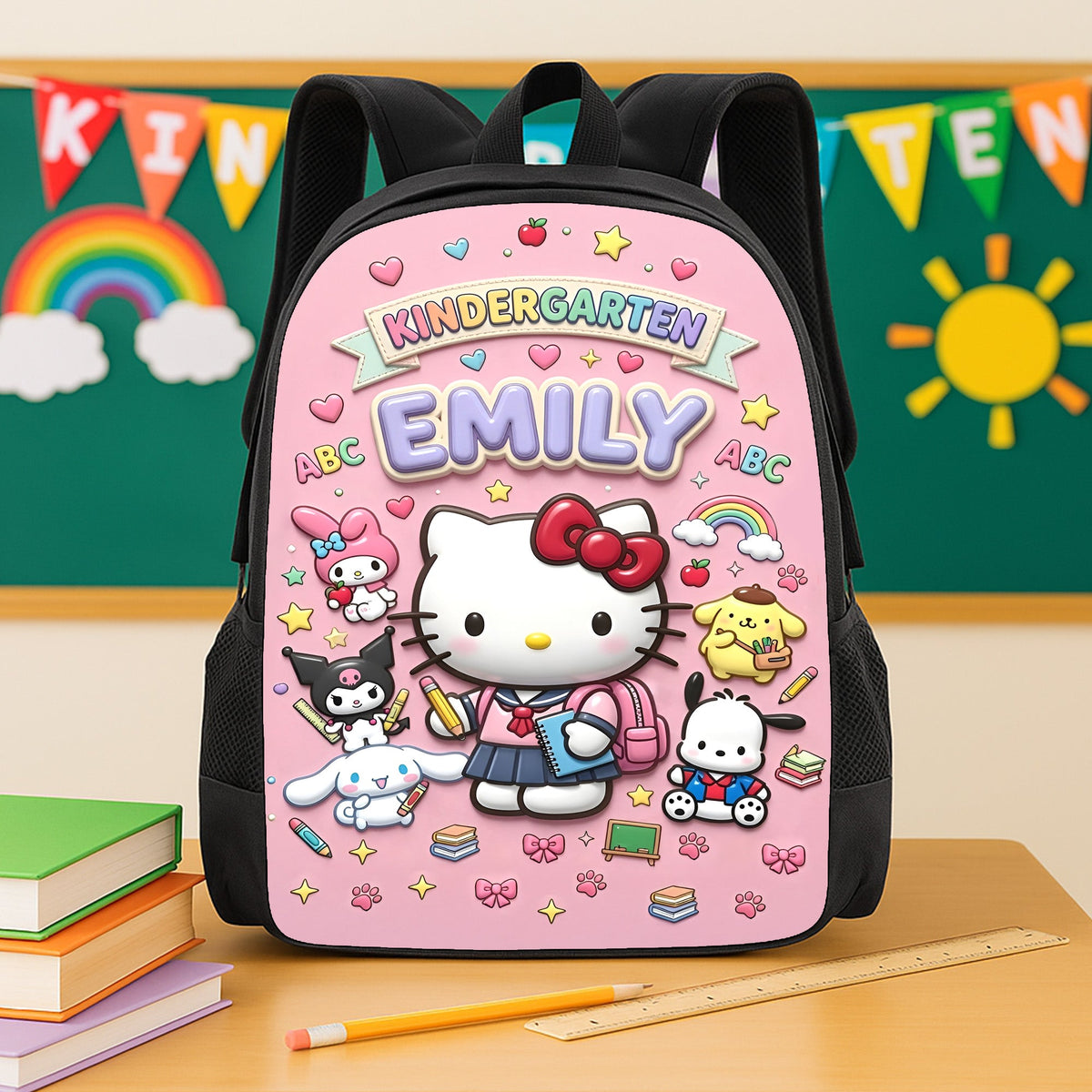 Lovely Characters Shool Bag - Personalized Gifts For Kids 04tyta130726