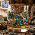 Marvelous Fishing Dad Drinking Glass - Custom Photo Gifts For Dads 03tota090526