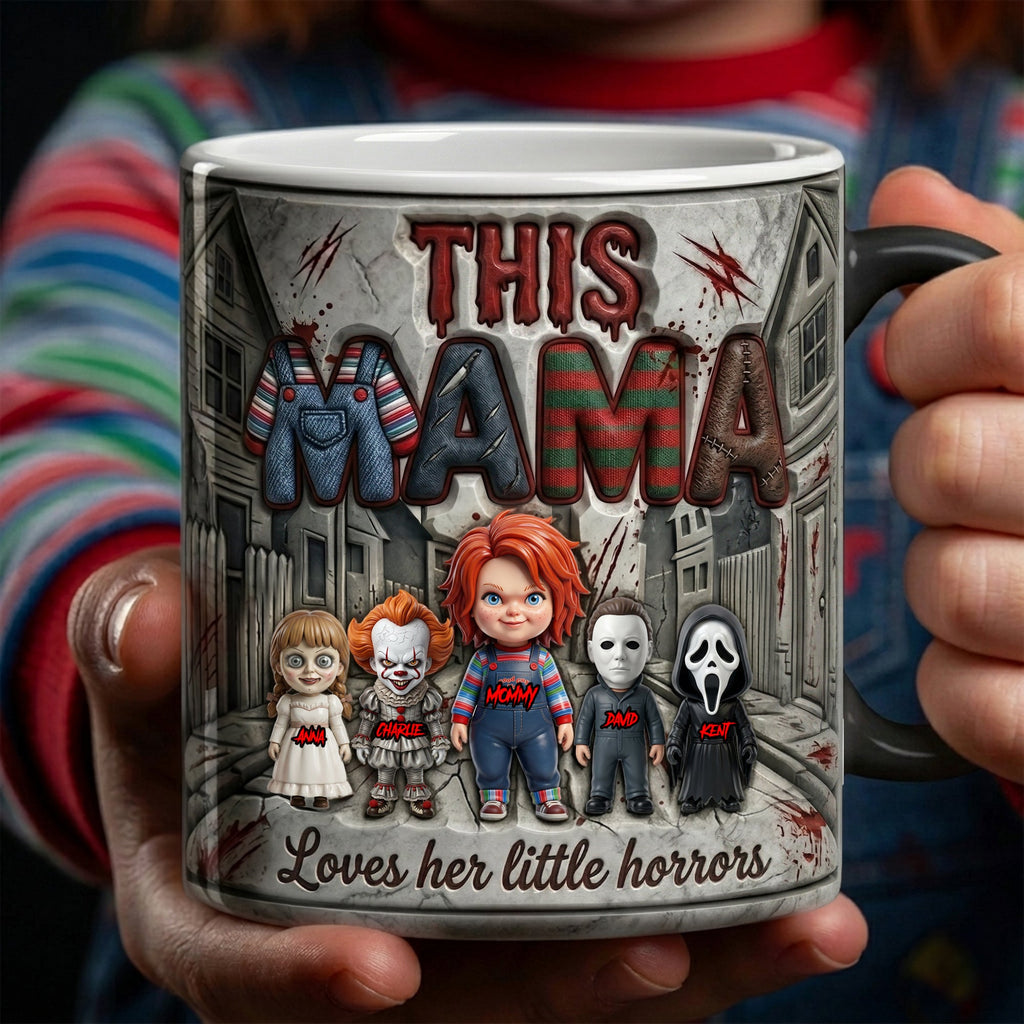 Mama’s Little Horror Magic Ceramic Coffee Mug - Personalized Gifts For Mom 03NALU110426
