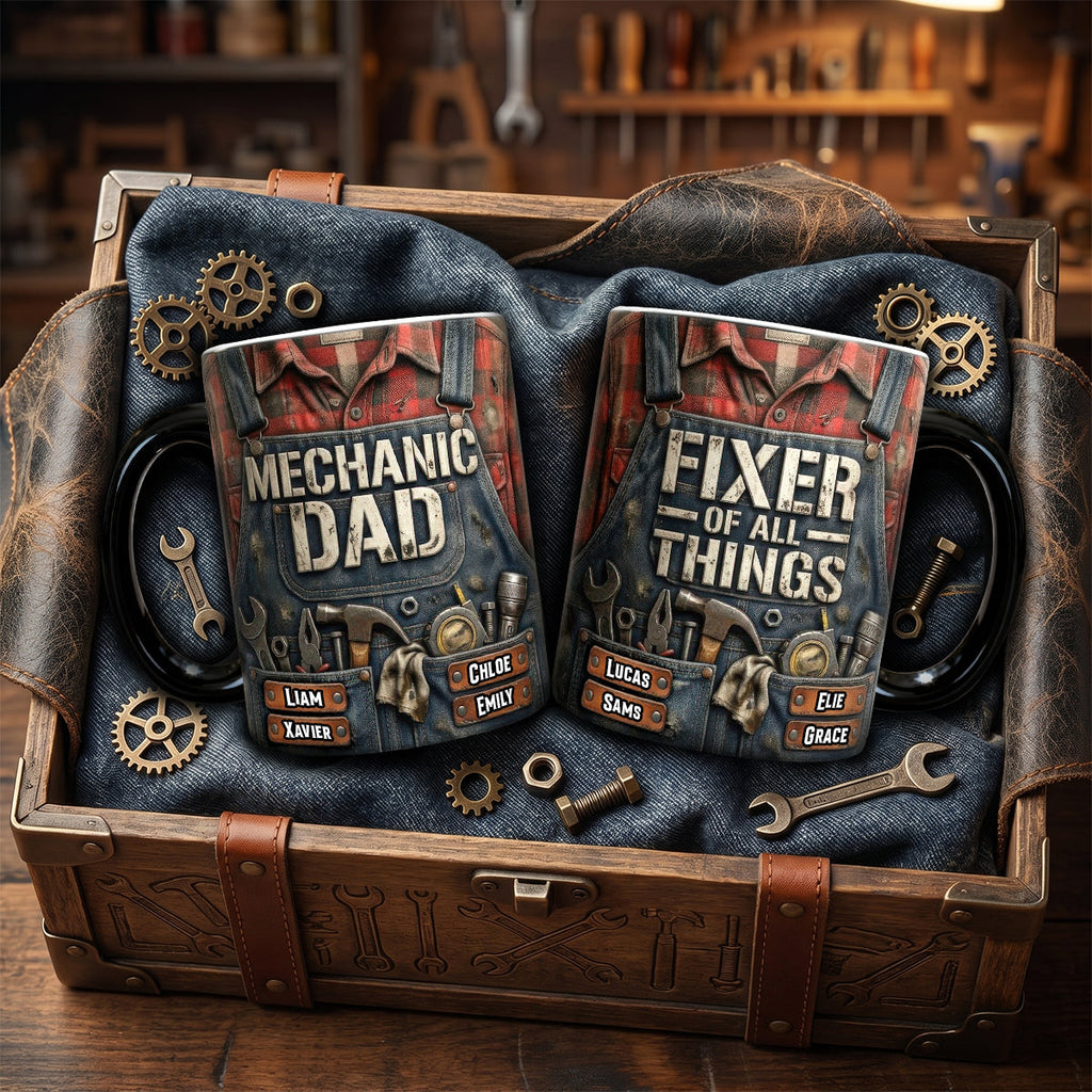 Fixer Of All Things Magic Mug - Personalized Gifts For Mechanic Dad 04TODH050526