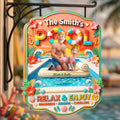 Funny Couple Pool Metal Sign - Personalized Gifts For Couple 03tota190626
