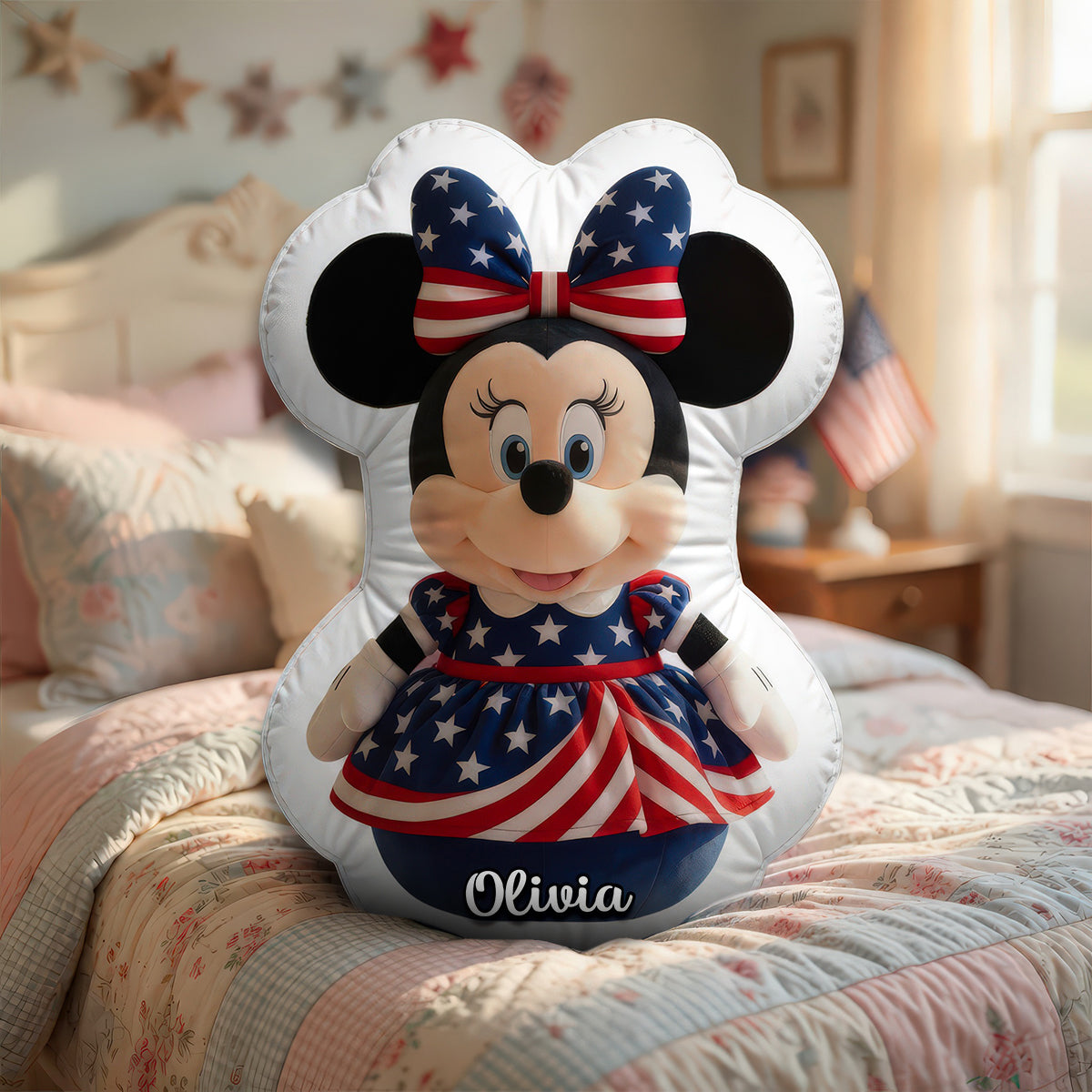 Meaningful Shaped Pilllow - Personalized Patriotic Gifts 034padh080626