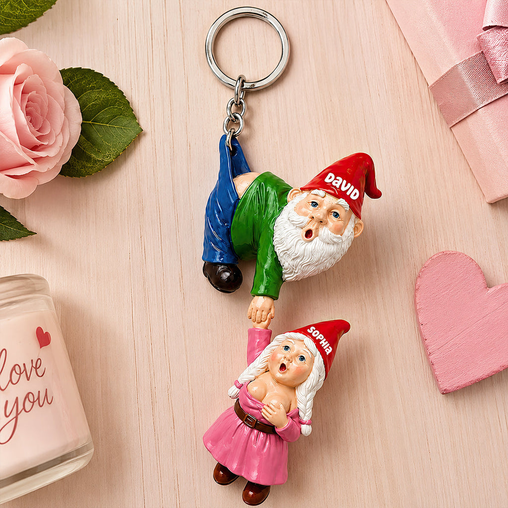 Funny Couple Acrylic Keychain - Personalized Gifts For Couple 05ohdt180726