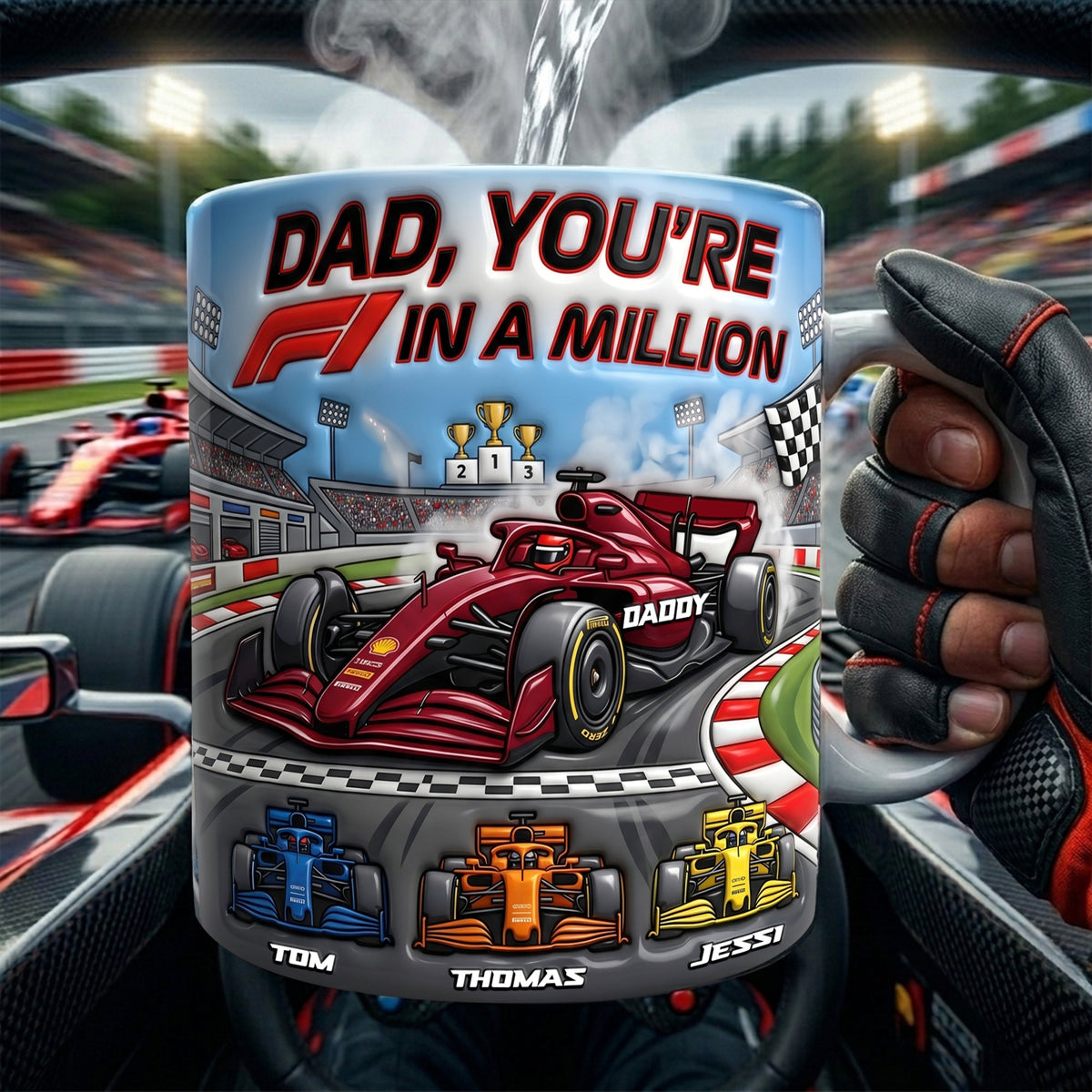 Dad, You’re In A Million Magic Coffee Mug - Personalized Gifts For Dad 096nalu080626