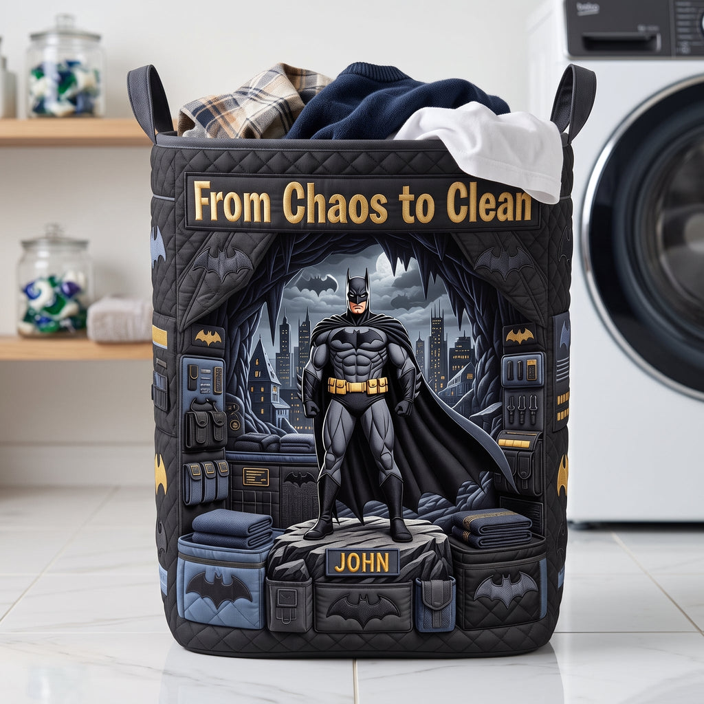Elite Warrior Quilted Laundry Basket - Personalized Gifts 03hata090726