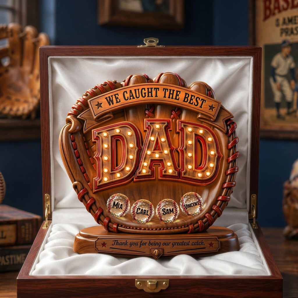 Great Baseball Dad Acrylic Plaque - Personalized Gifts For Dads 01PADH250426