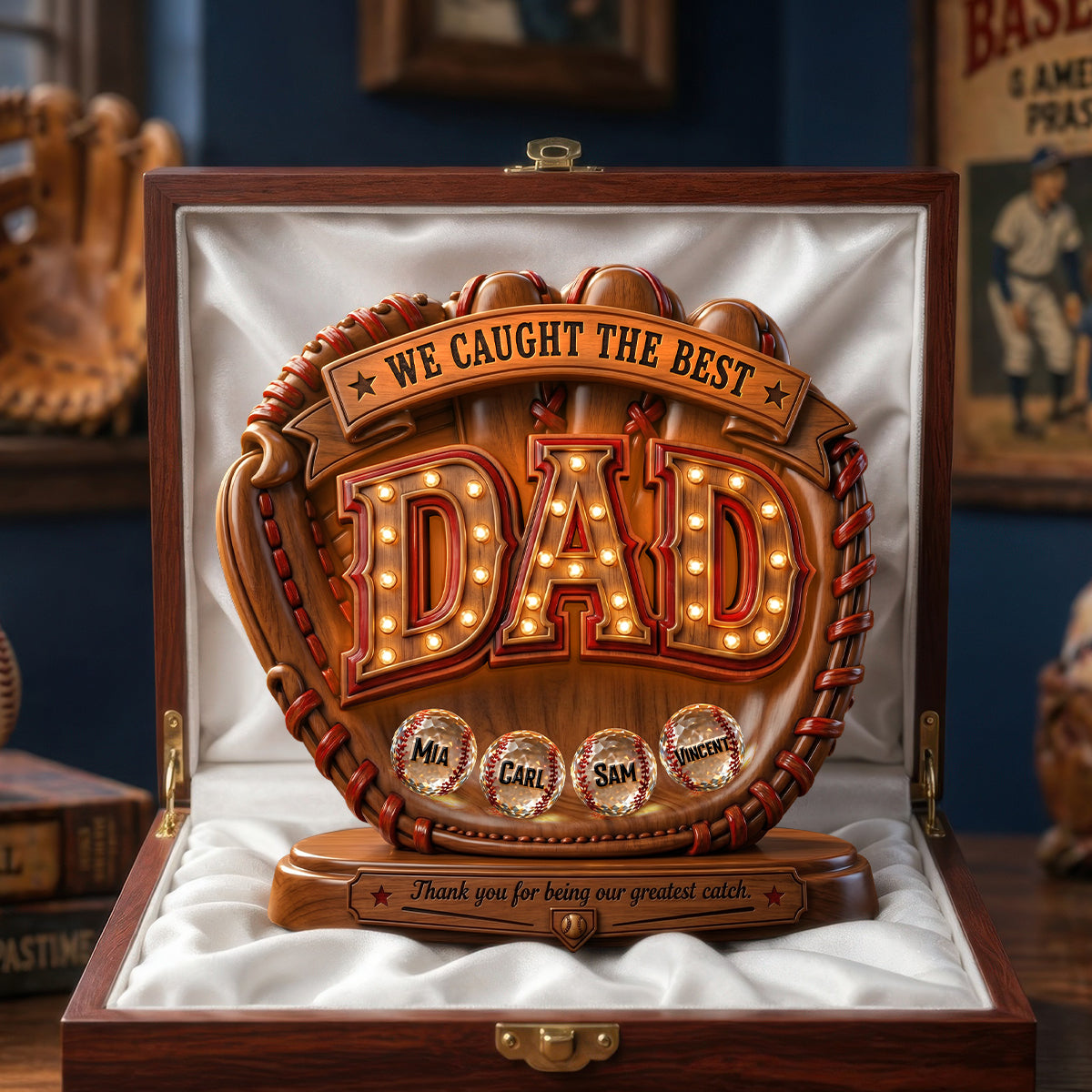 Great Baseball Dad Acrylic Plaque - Personalized Gifts For Dads 01PADH250426