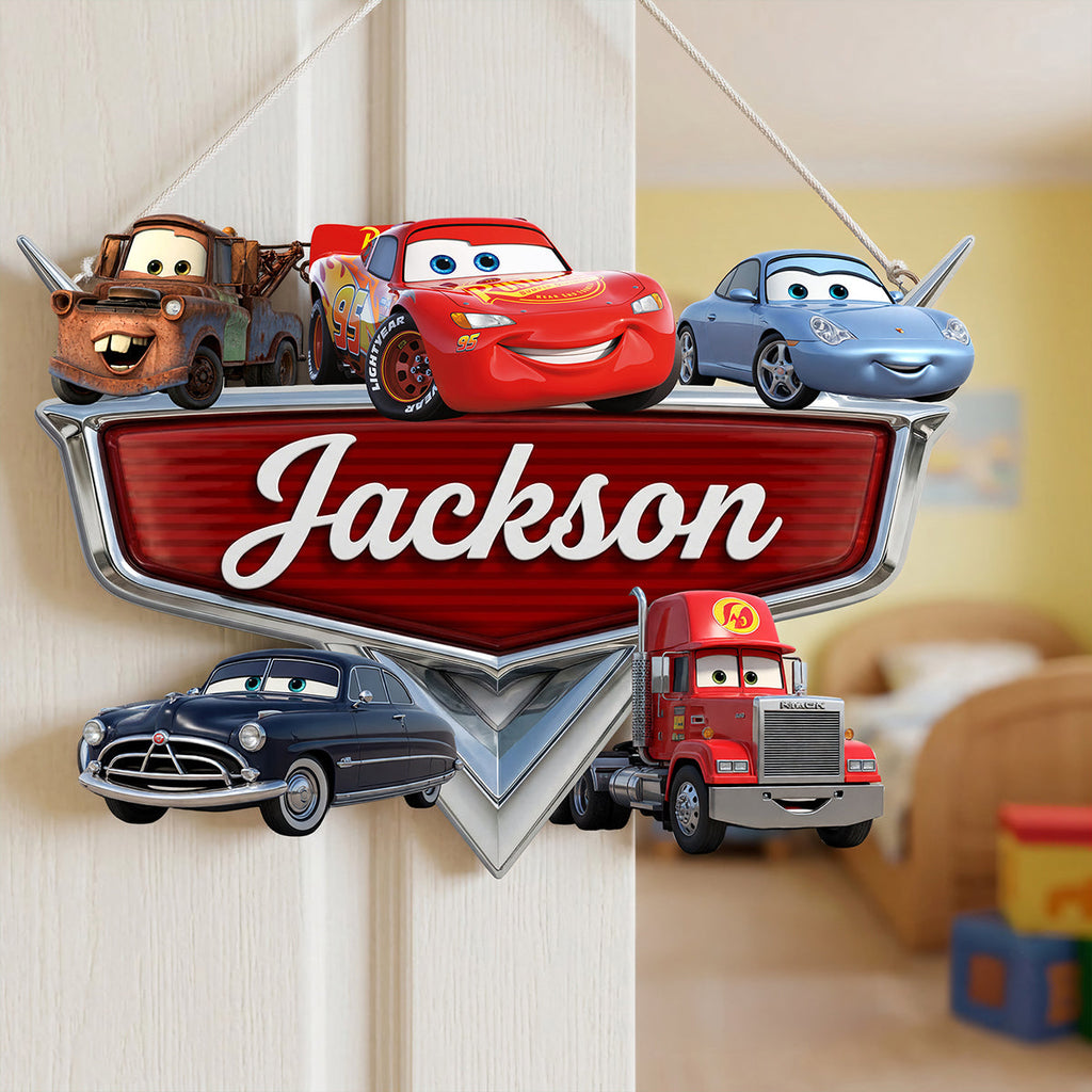 Racing Crew Acrylic Sign - Personalized Gifts For Kids 01nata250626