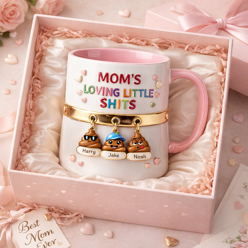 Mom’s Funny Little Squad Accent Mug - Personalized Mother's Day Gifts 04HUDT090426