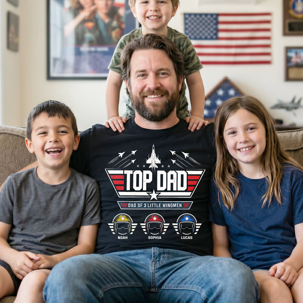 Dad And His Little Pilots Shirt - Personalized Gifts For Dad 01TYTN160526
