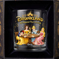 Funny Drunk Round Glass - Personalized Gifts For Drinking Lovers 01NADH090626