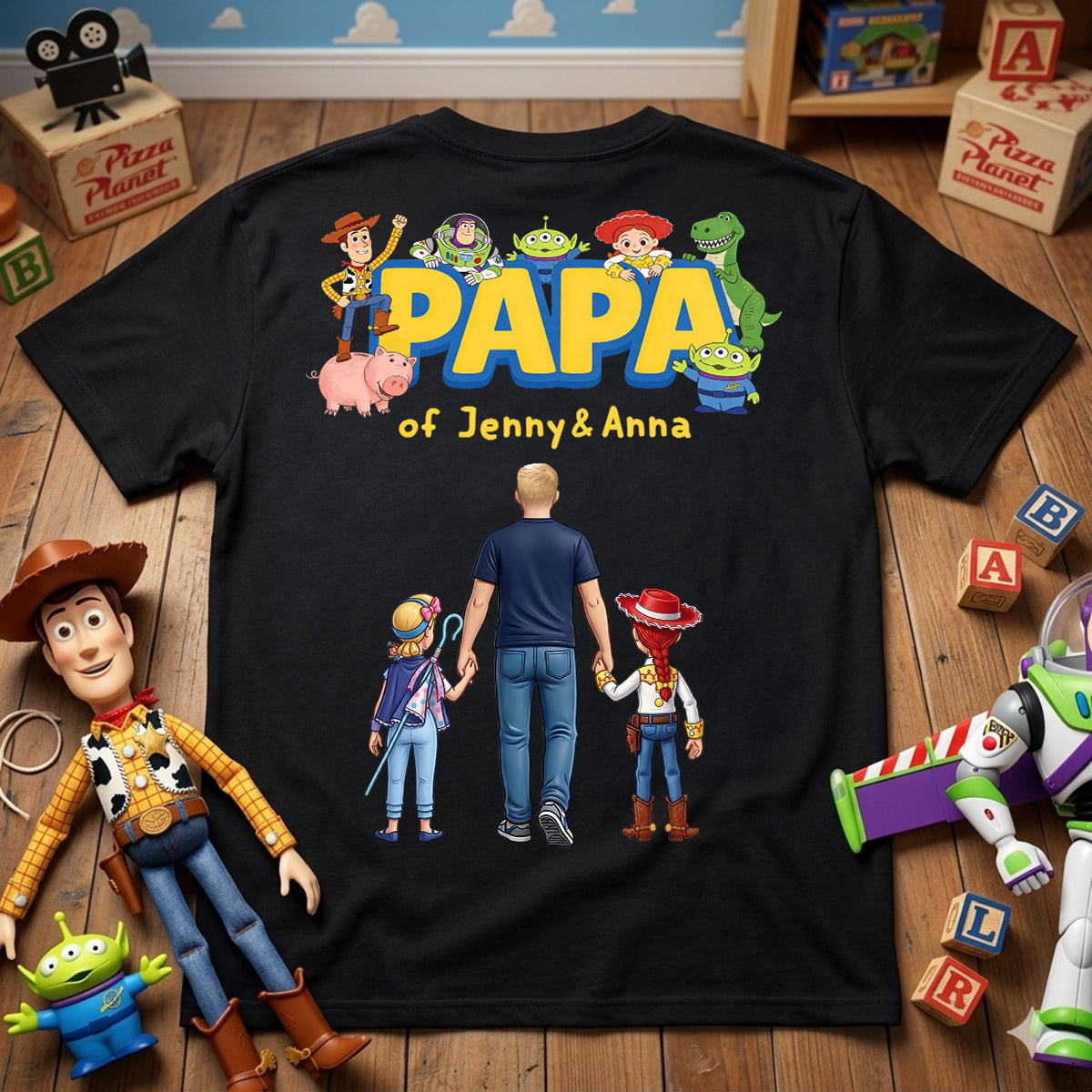Dad And Kids Memory Shirt Personalized Gifts For Papa 095hudt080626