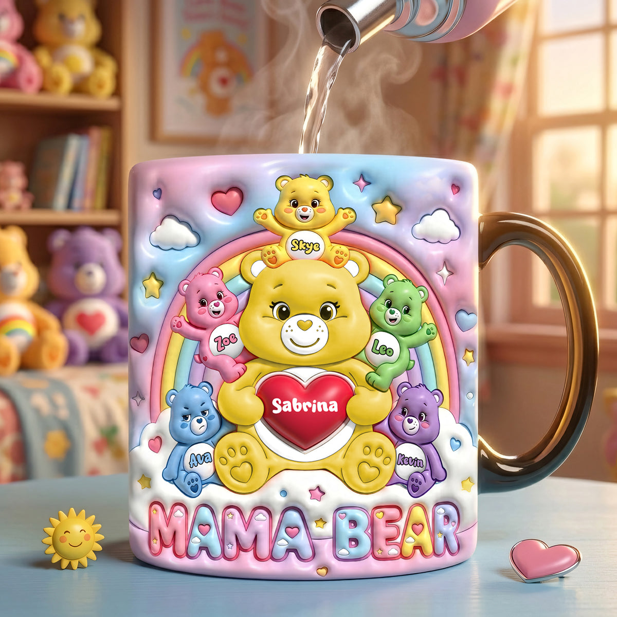 Mom And Cubs Magic Mug - Personalized Gifts For Mom 03NATA220426