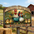 Chicken Coop Metal Sign Personalized Gifts For Family 061pgtn111225