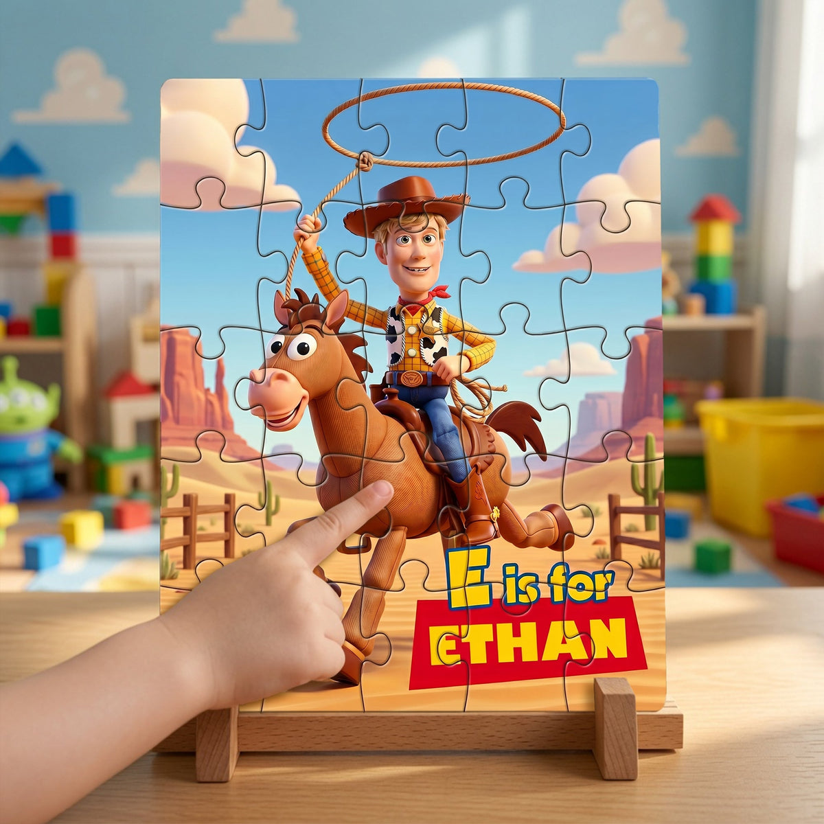 Custom Photo Cowboy Jigsaw Puzzle - Personalized Gifts For Kids 01hulu250626