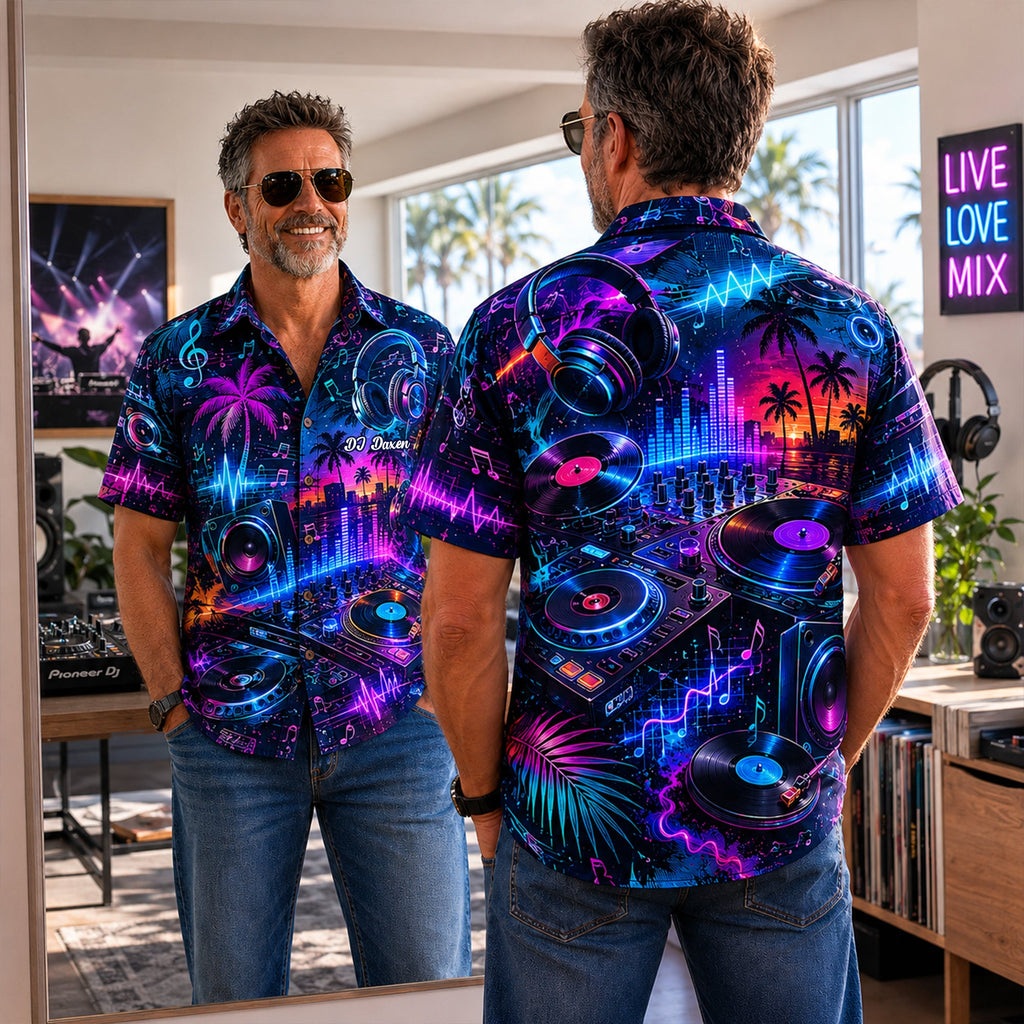 DJ Hawaiian Shirt - Personalized Gifts For Music Lovers 01nalu020626