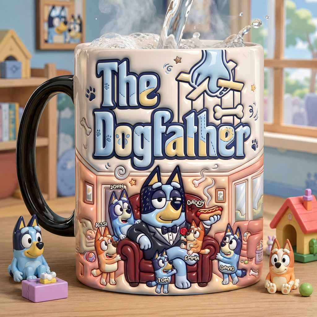 Cozy Puppy Dad Magic Coffee Mug - Personalized Gifts For Dads 02QHLU150526