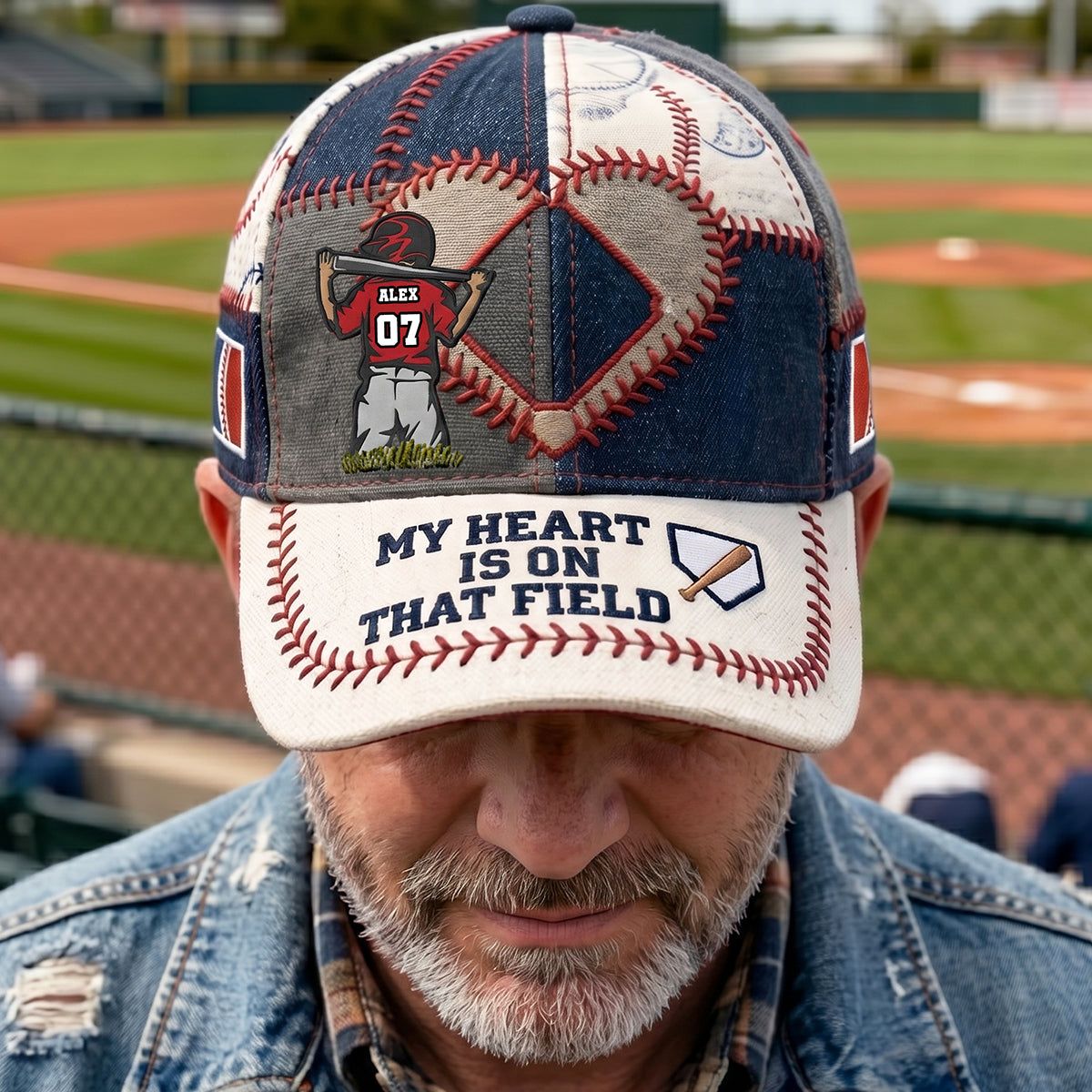 Passionate Baseball Dad Classic Cap - Personalized Gifts For Baseball Parents 01QHTA160426
