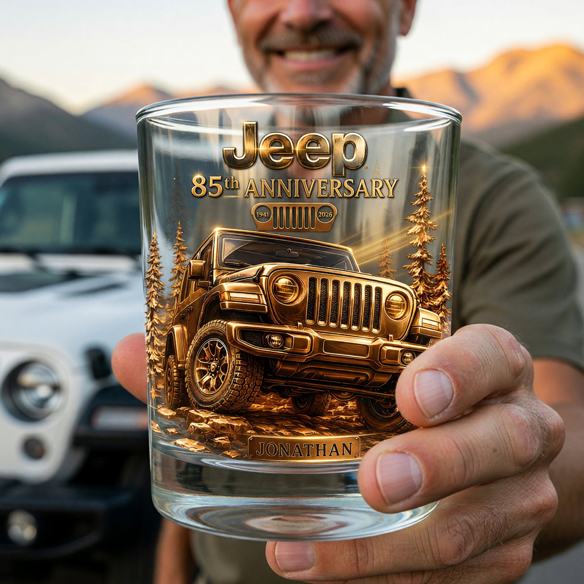 Off-road Glory Round Glass, Personalized Gifts For Off-road Lovers 05qhqn220626