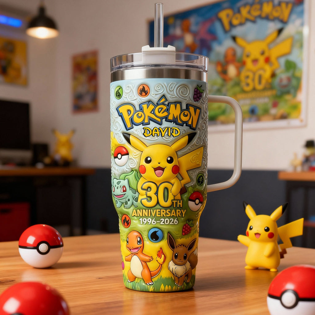 Celebrate 30th Pocket Creature 40 Tumbler - Personalized Gift 090TGLU080626