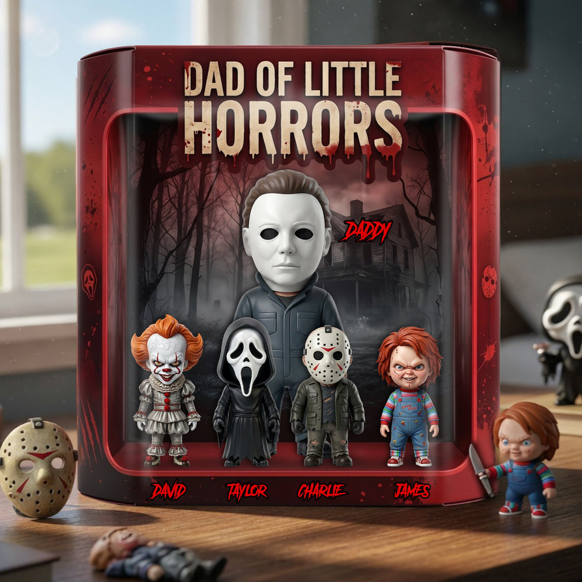 Dad Of Little Horrors Acrylic Plaque - Personalized Gifts For Dads 01nalu040526