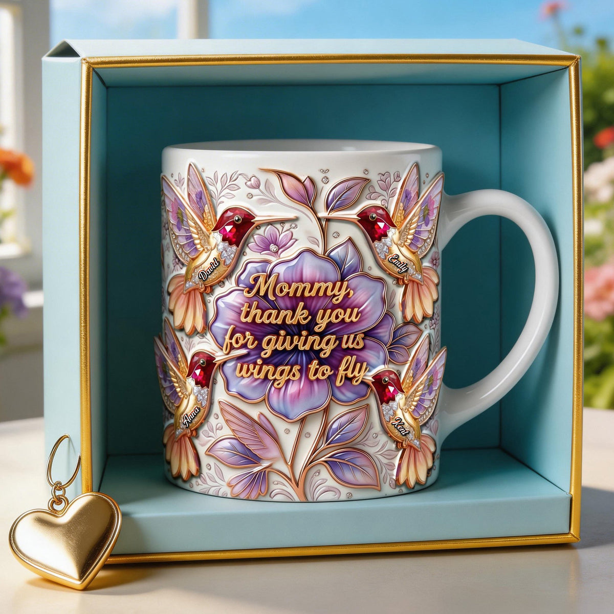 Hummingbirds Coffee Mug - Personalized Gifts For Mom 04paqn110426