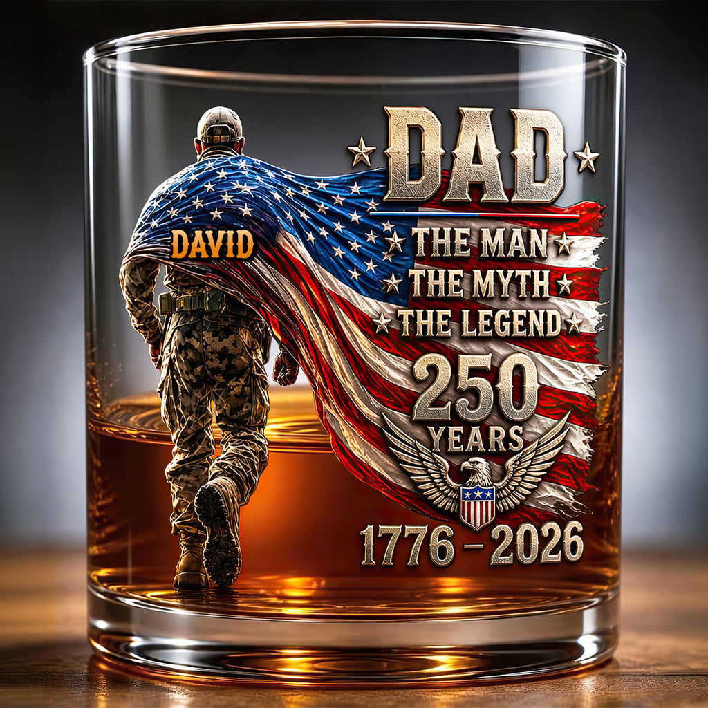 The Patriot Legend Glass Mug - Personalized Gifts For Dad 05HUTN190526